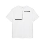 Oversized Tee — Minimal Vertical Text Front & Abstract Black Claw Back